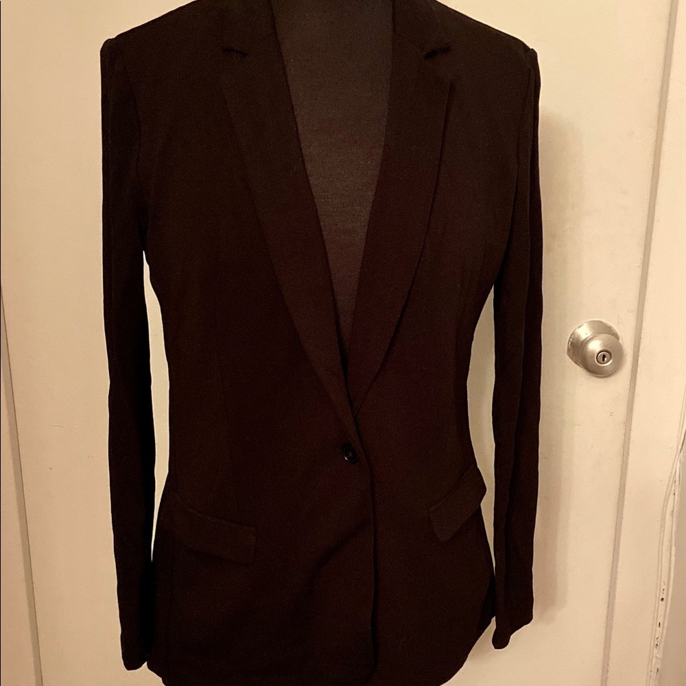 MAGASCHONI BLACK SOFT BLAZER SIZE MEDIUM NWOT